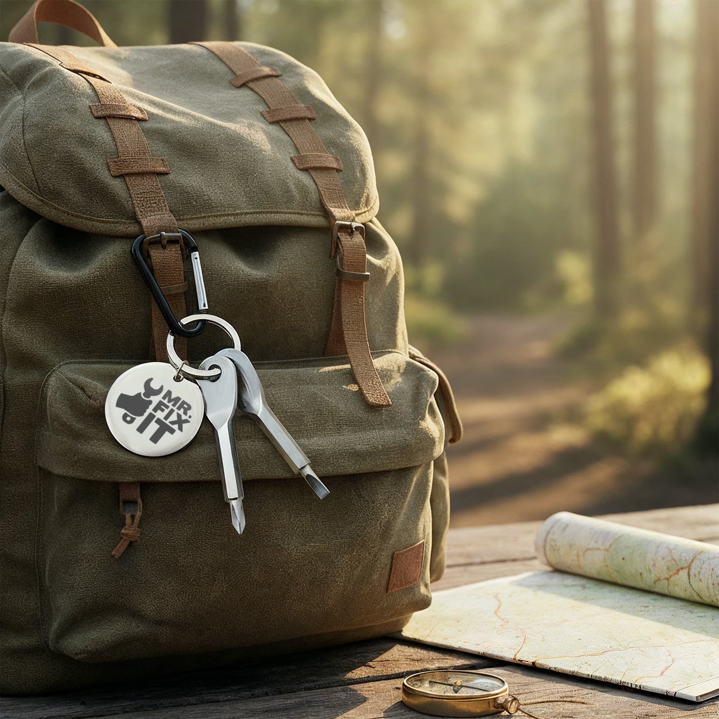 Mr. Fix It Keychain – Tool Key Ring Gift for Dad, Grandpa, Husband,  Son, or Uncle