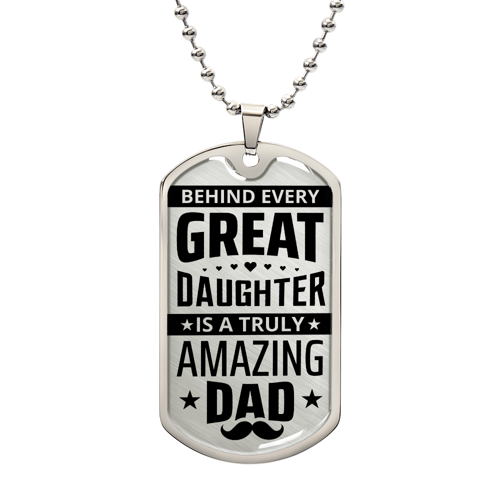 Amazing Dad Dog Tag