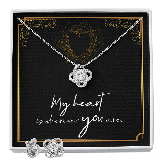 earring and necklace set for wife