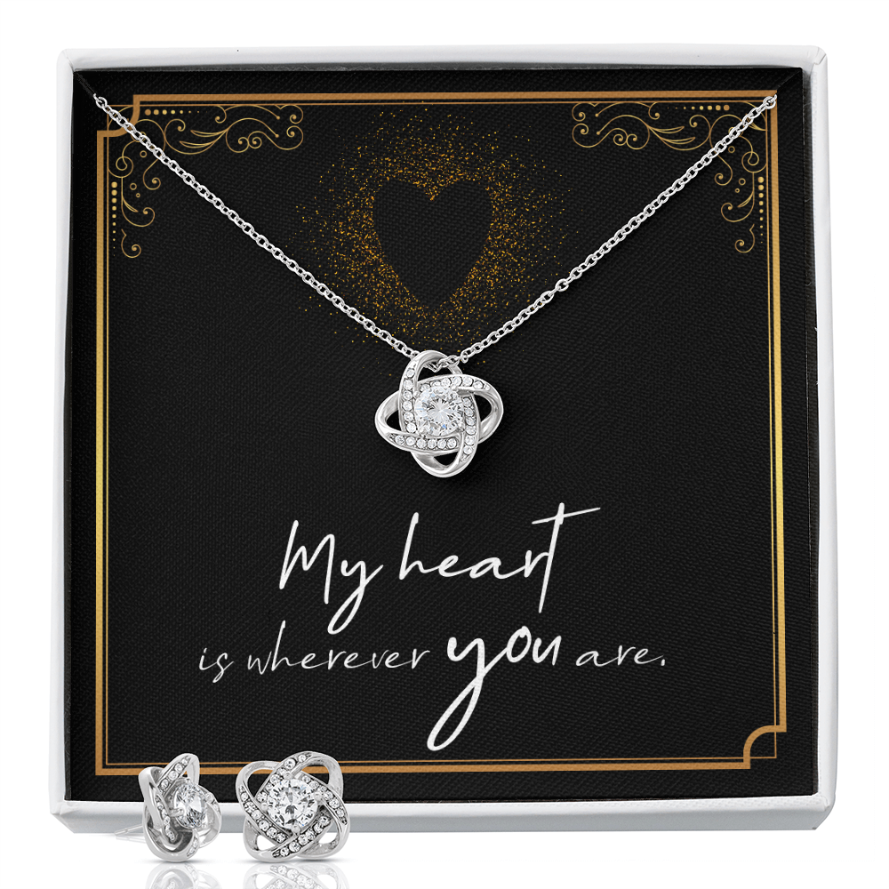 earring and necklace set for wife