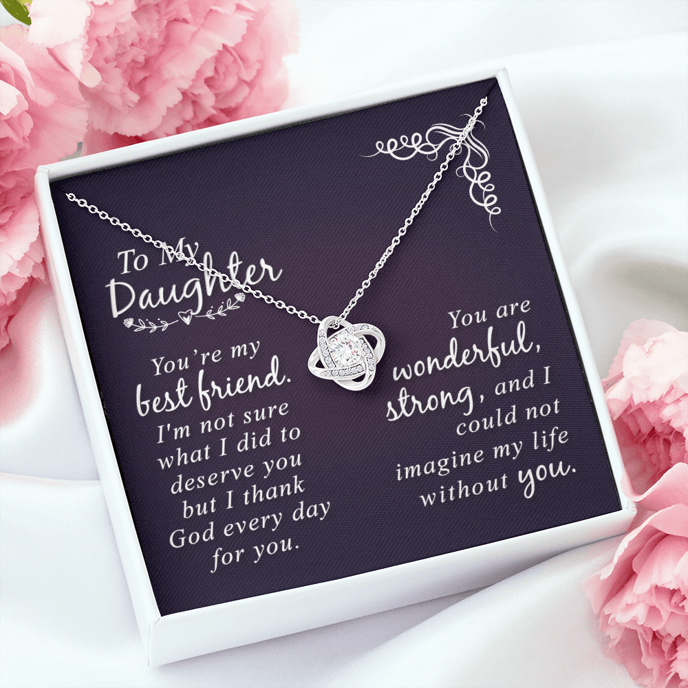 To My Daughter Necklace - The Perfect Christmas & Birthday Gift from Mom or Dad