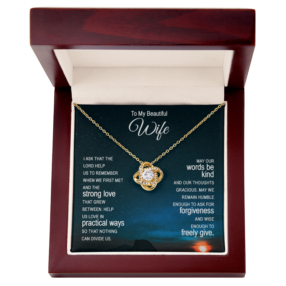 Christian Gift for Wife | Faith-Based Christmas & Anniversary Necklace