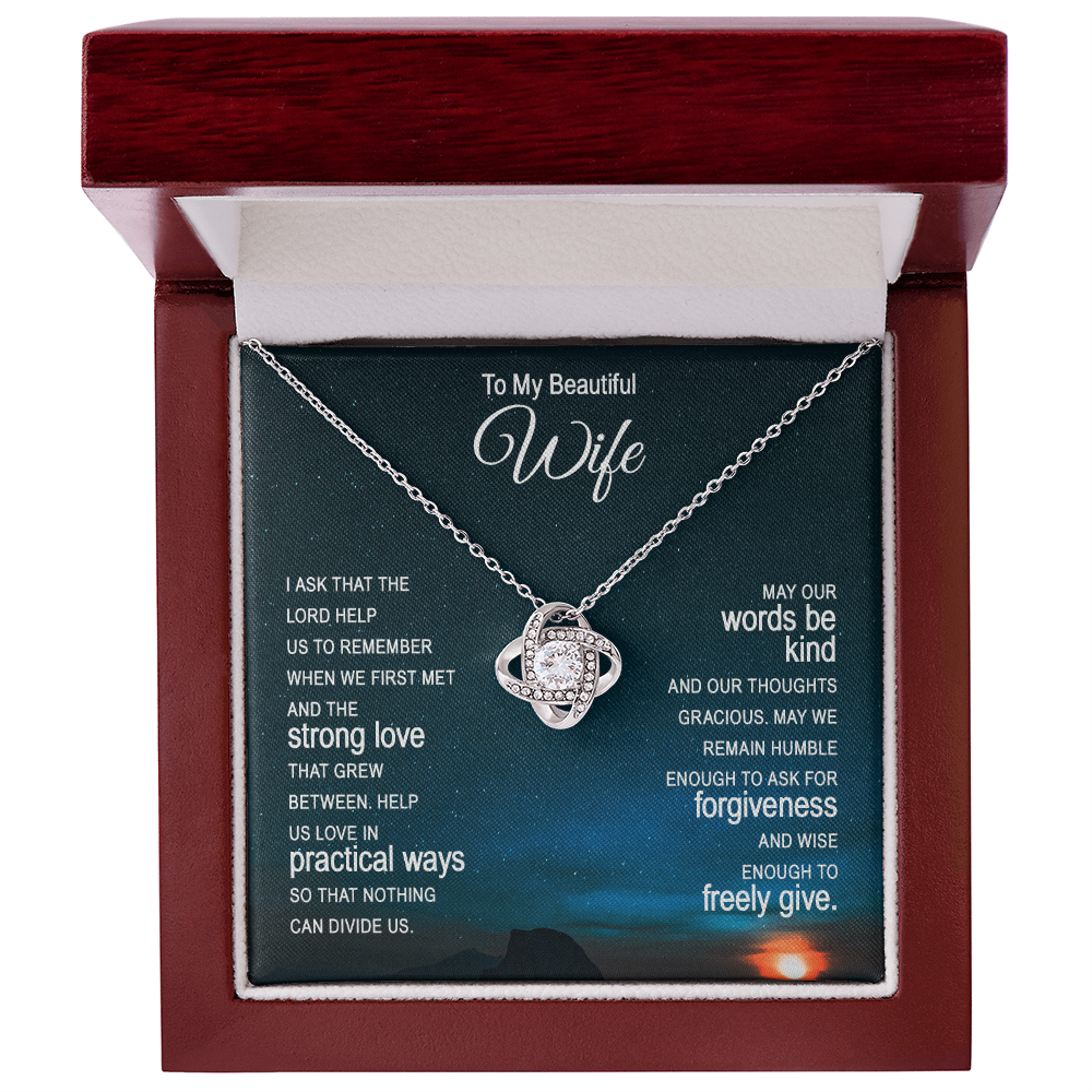 Christian Gift for Wife | Faith-Based Christmas & Anniversary Necklace