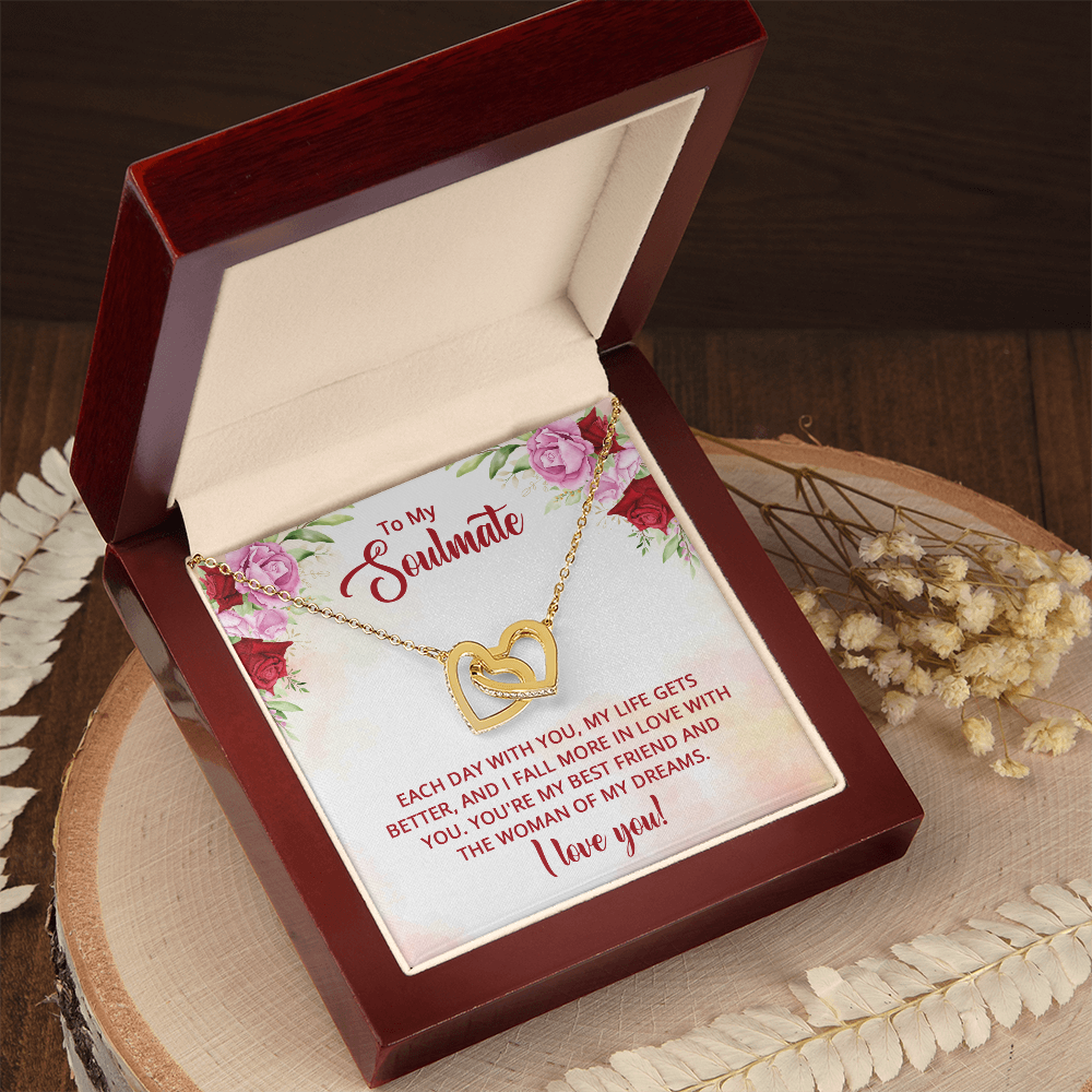 To My Soulmate – Heartfelt Love Necklace | Romantic Gift for Wife or Girlfriend