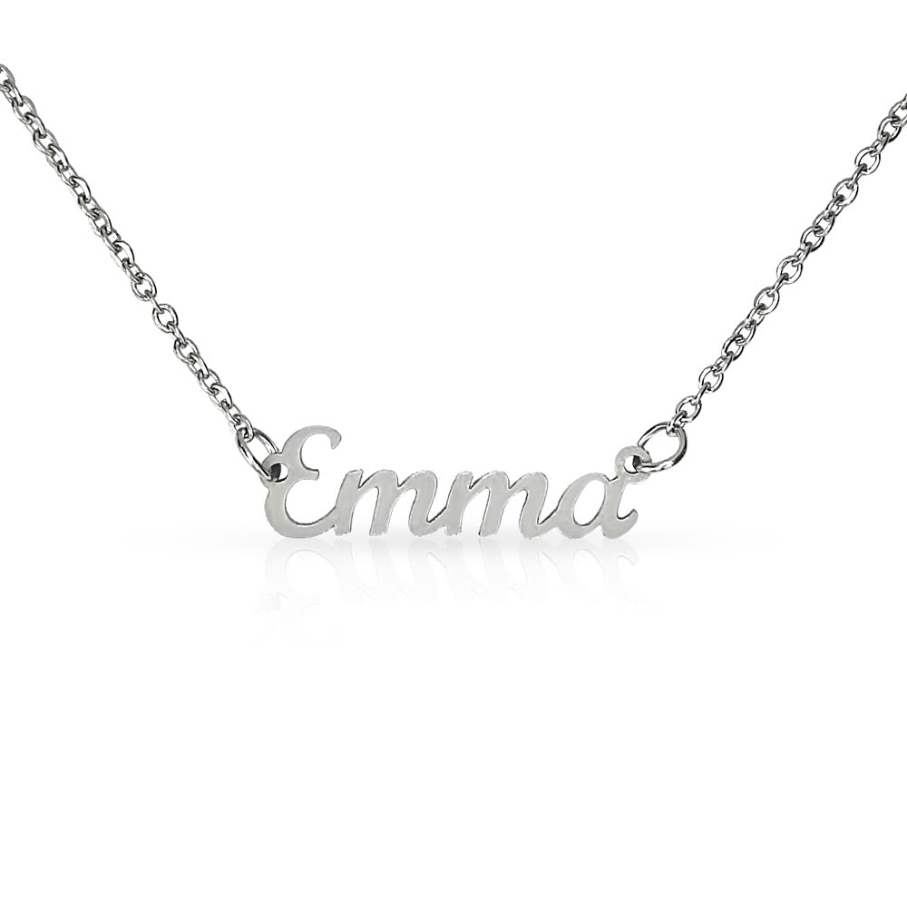 To My Daughter, From Your Proud Dad: Personalized Name Necklace