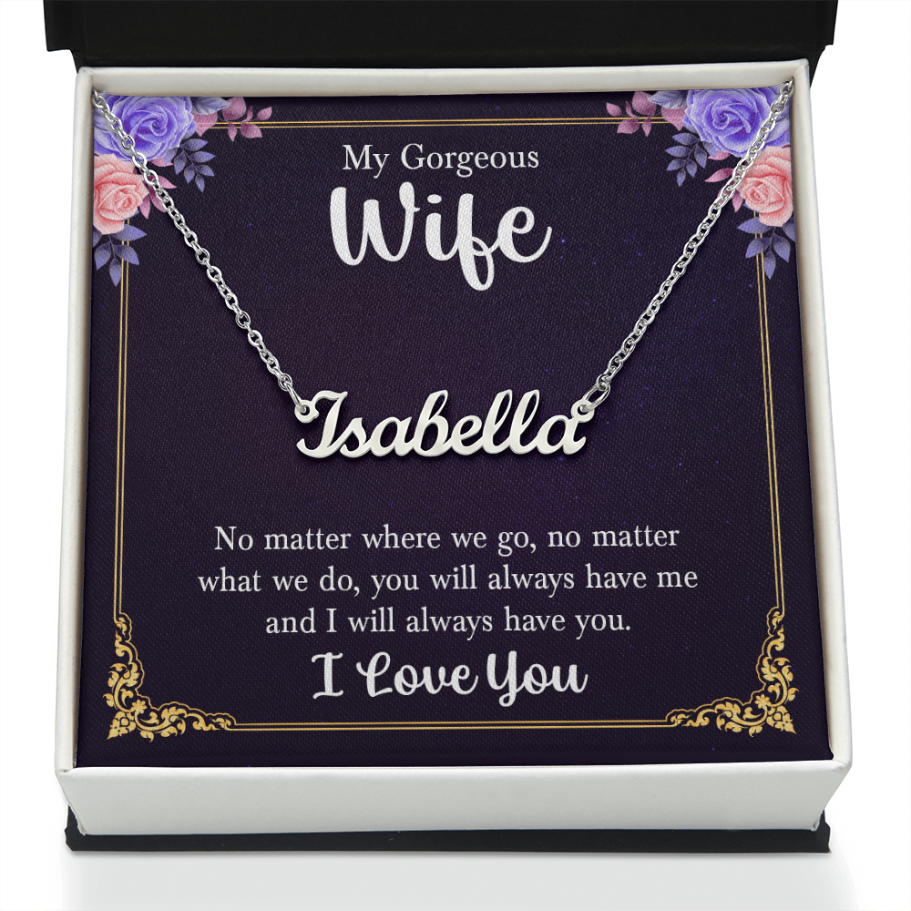Wife Name Necklace