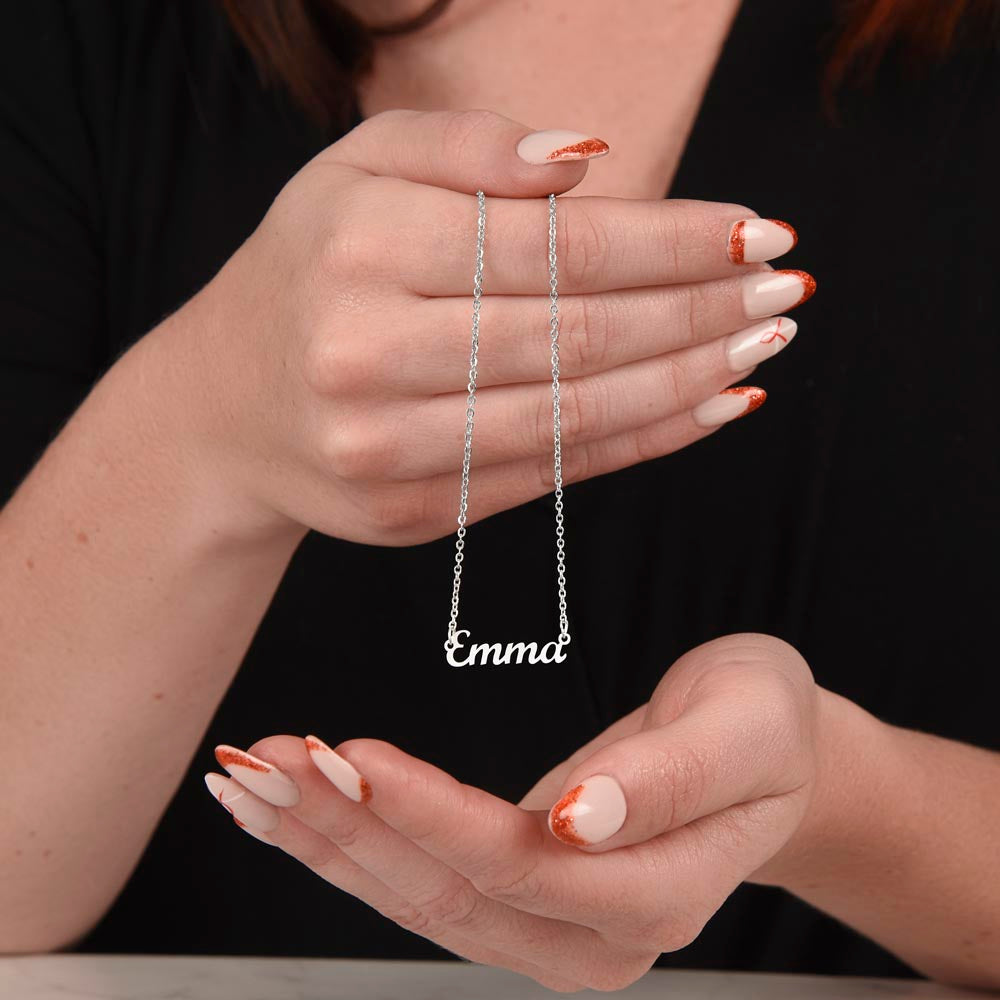 "Our Precious Daughter": Custom Name Necklace