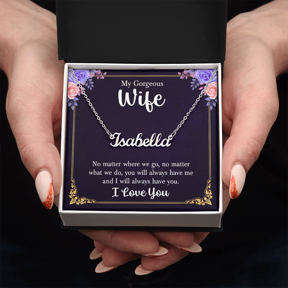 Wife Name Necklace
