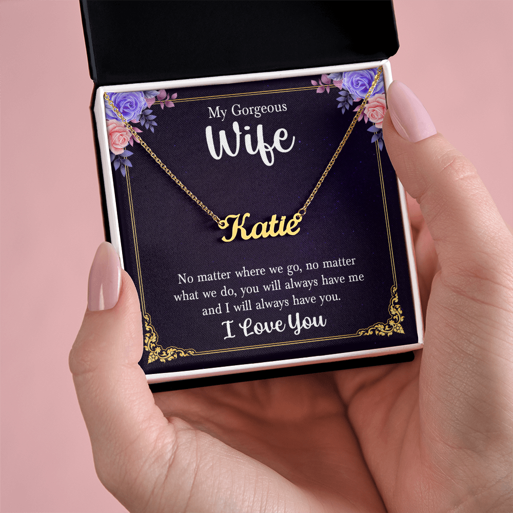 Wife Name Necklace