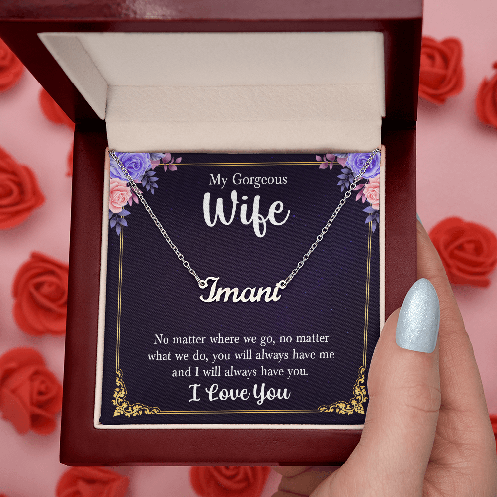 Wife Name Necklace