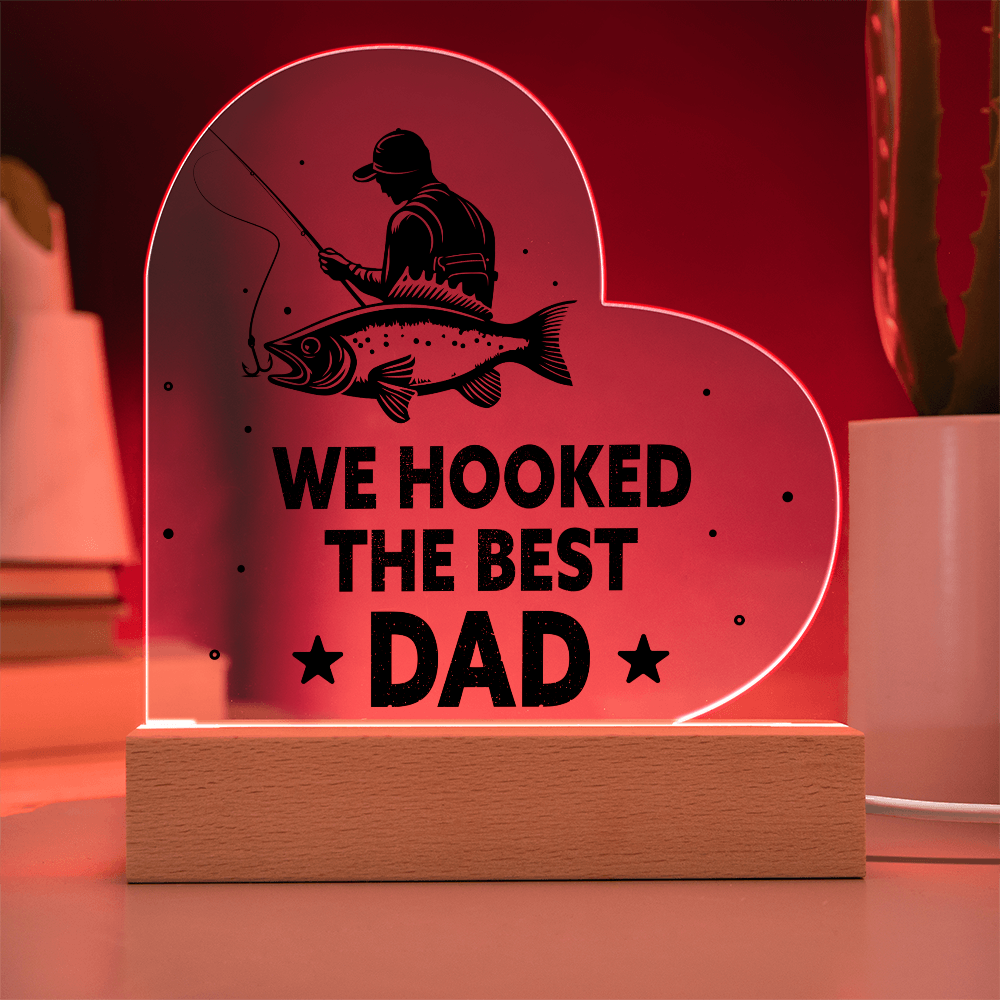 The Perfect Catch: Light Up Your Dad's Heart with This Custom Plaque