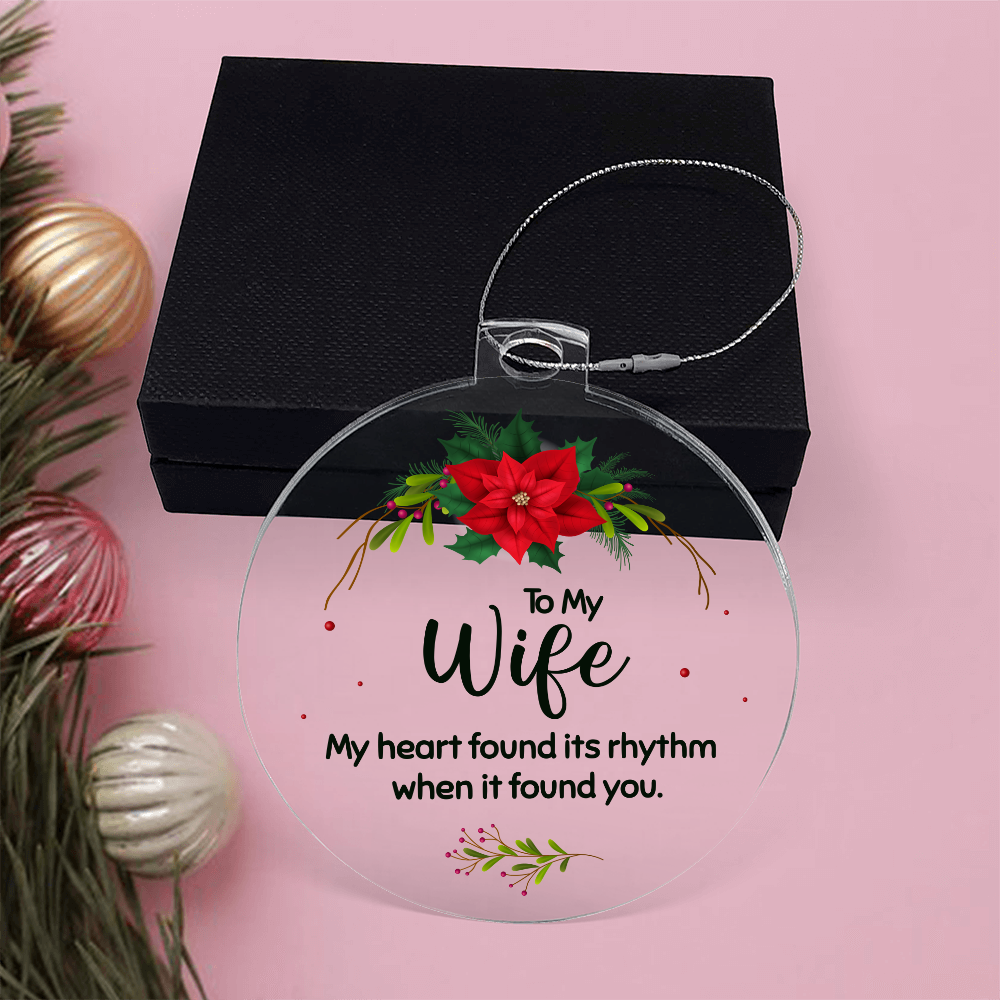 Romantic Christmas Ornament for Wife
