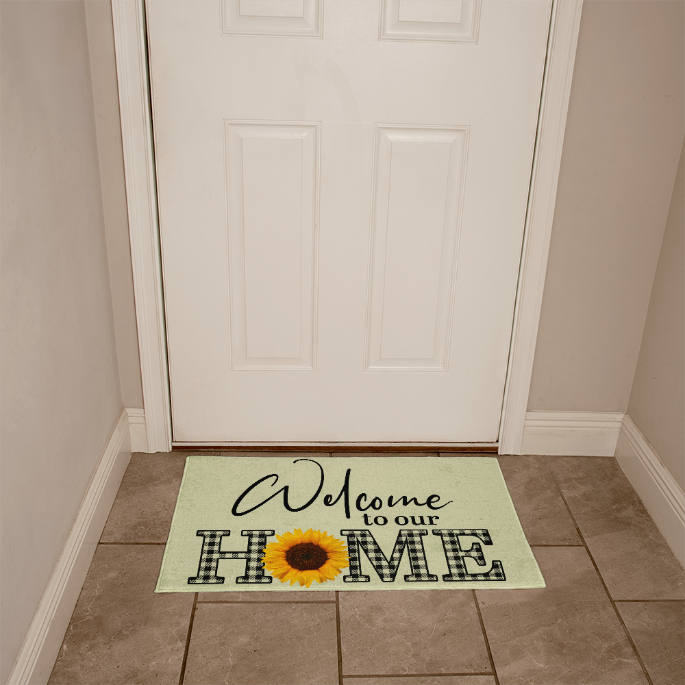 Welcome to Our Home” Doormat, Rustic Farmhouse Home Decor
