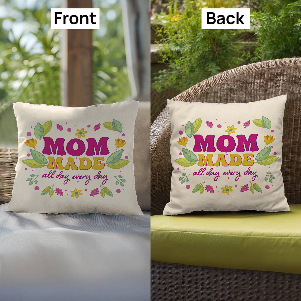 Floral Throw Pillow for Mother’s Day, Birthday, Christmas or Cozy Home Decor