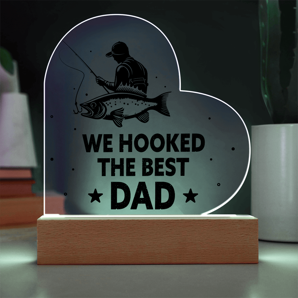 The Perfect Catch: Light Up Your Dad's Heart with This Custom Plaque