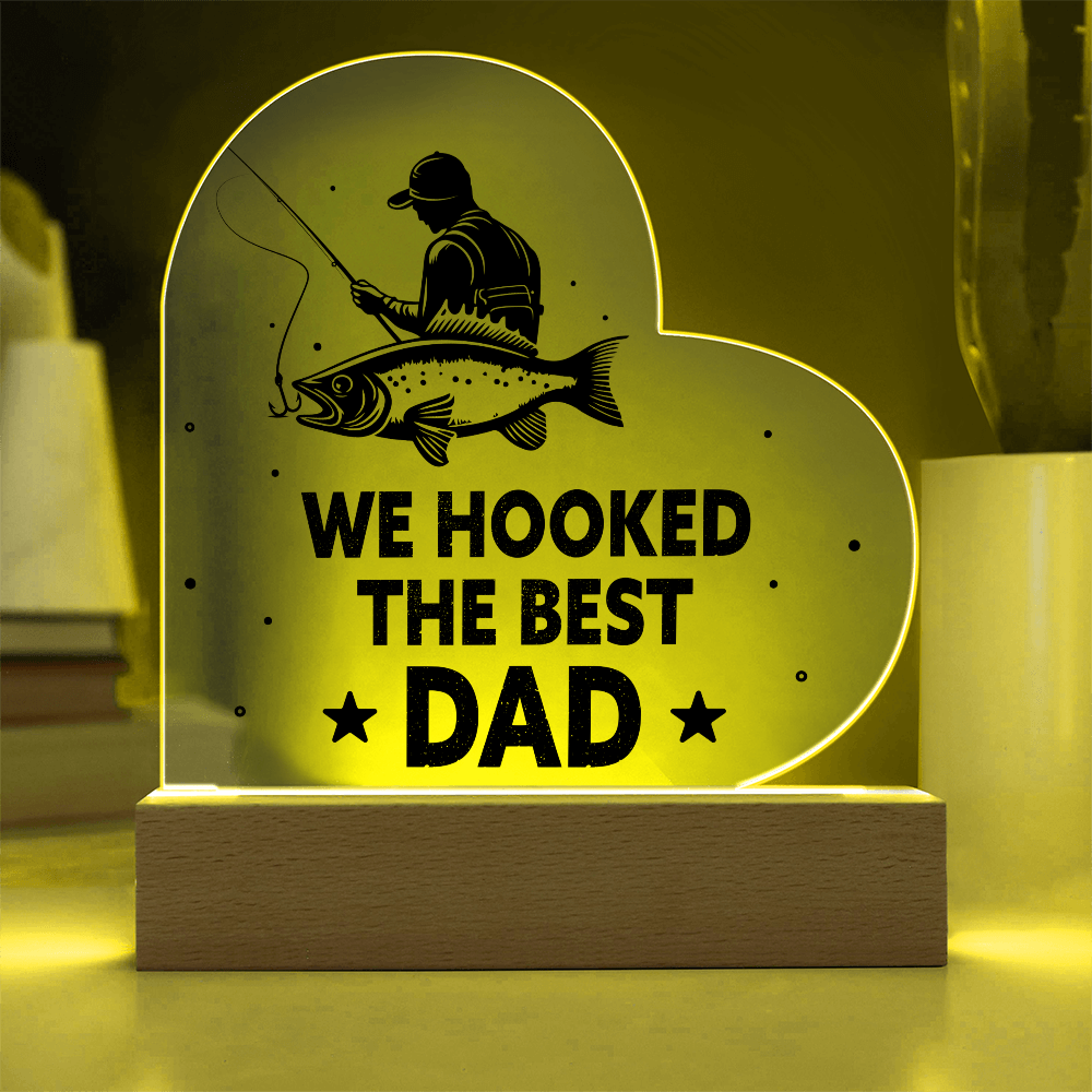 The Perfect Catch: Light Up Your Dad's Heart with This Custom Plaque