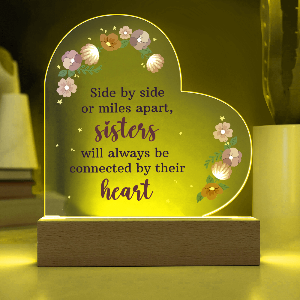 "Connected by Heart" - The Perfect Sister Gift