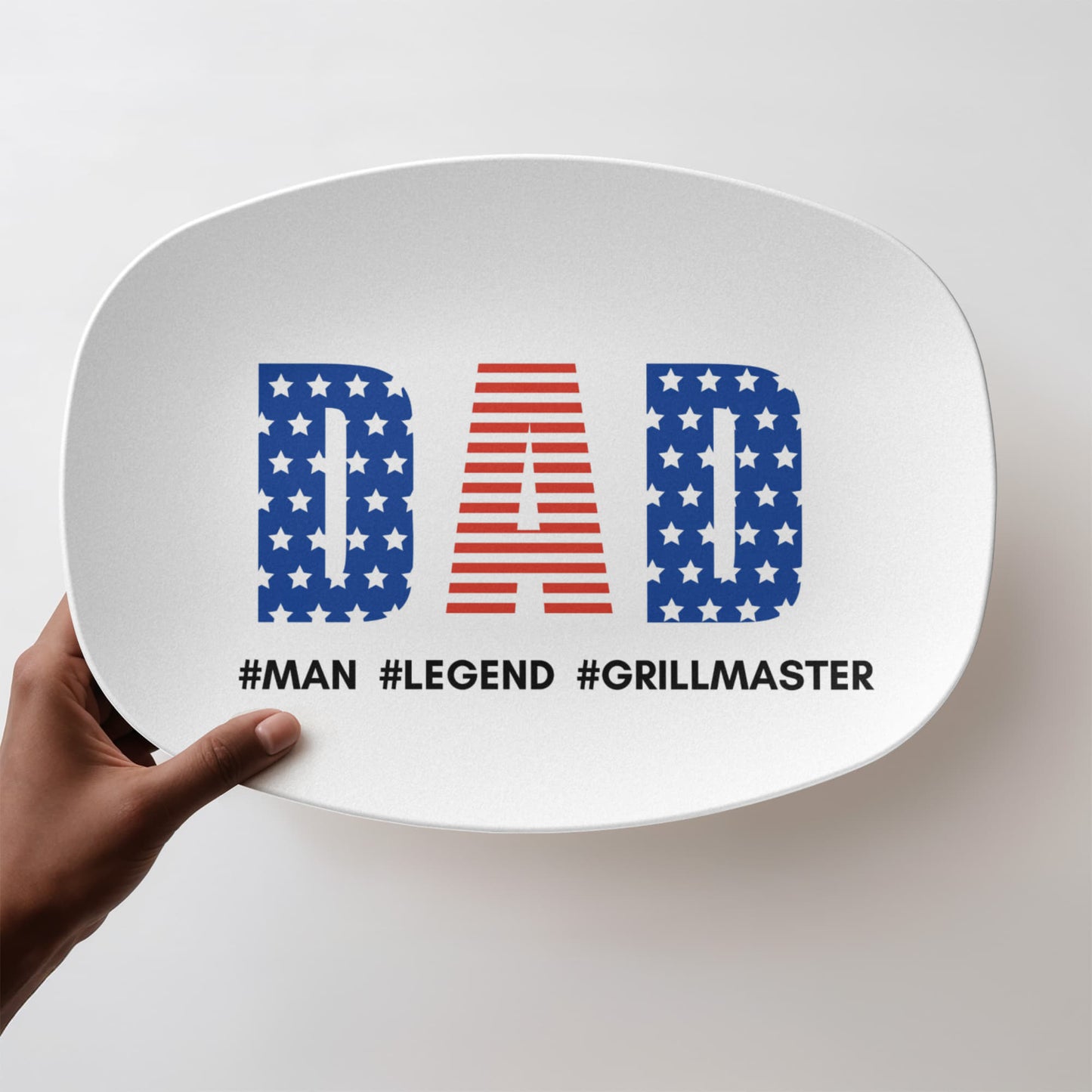Dad's Grilling Plate, Fathers Day Gift, Grill Gifts, BBQ Custom Platter