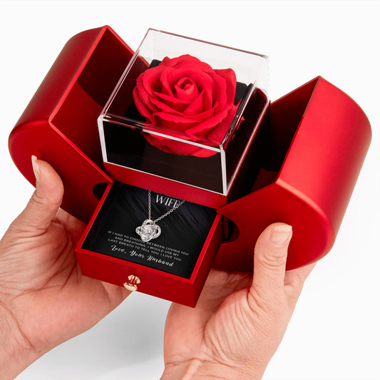 Eternal Rose & Necklace Gift Box