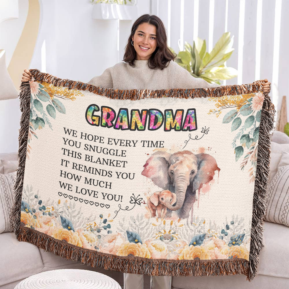 To My Grandma Blanket – Cozy Gift from Grandkids