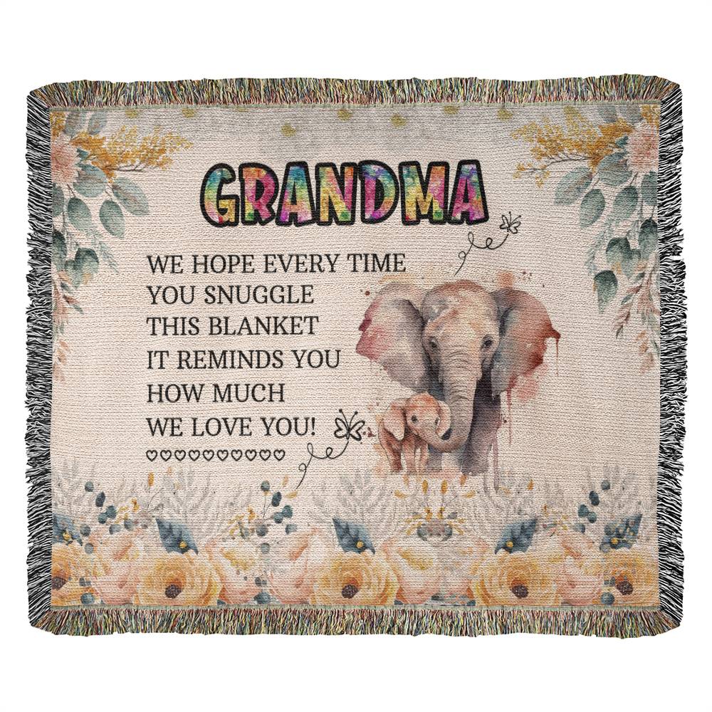 To My Grandma Blanket – Cozy Gift from Grandkids
