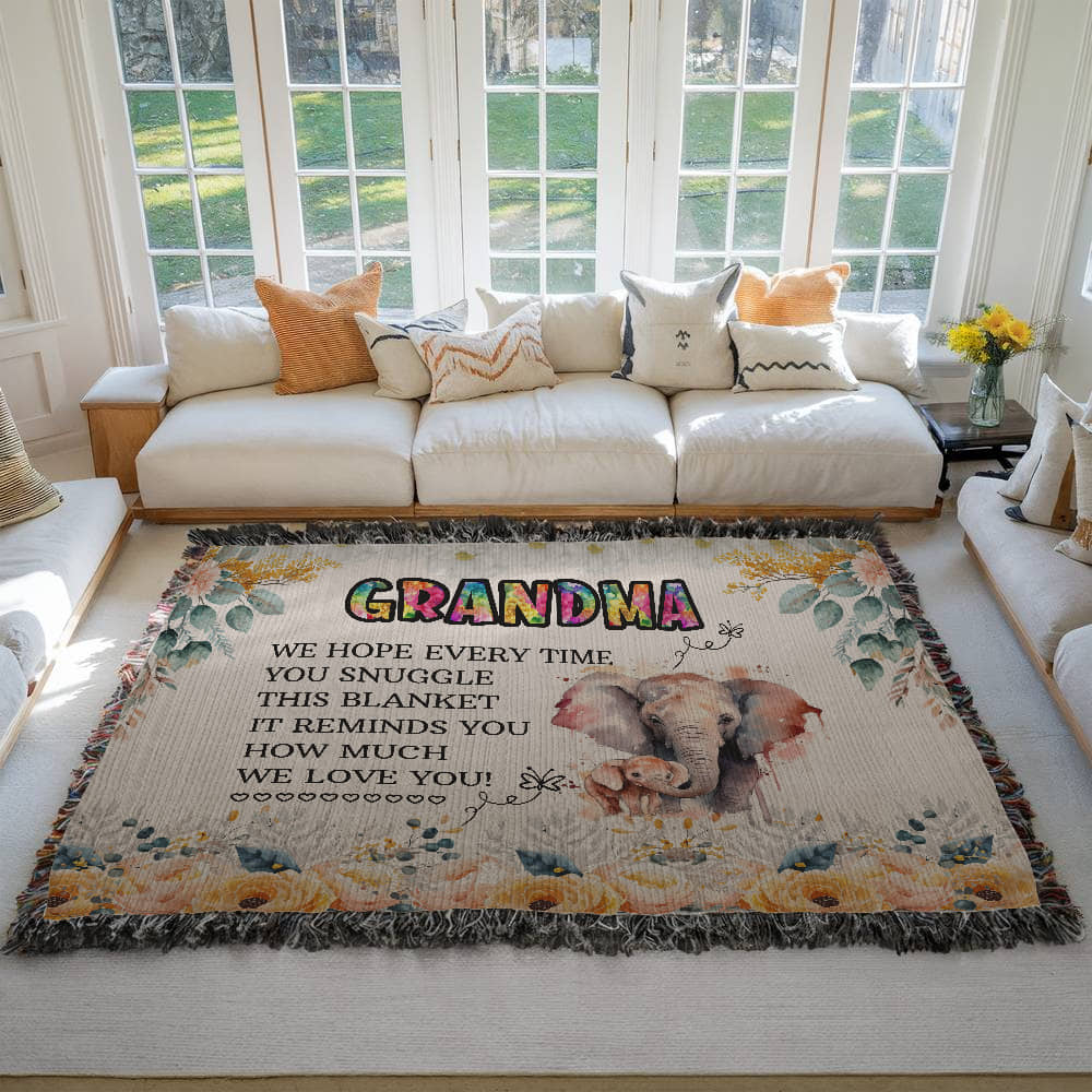 To My Grandma Blanket – Cozy Gift from Grandkids