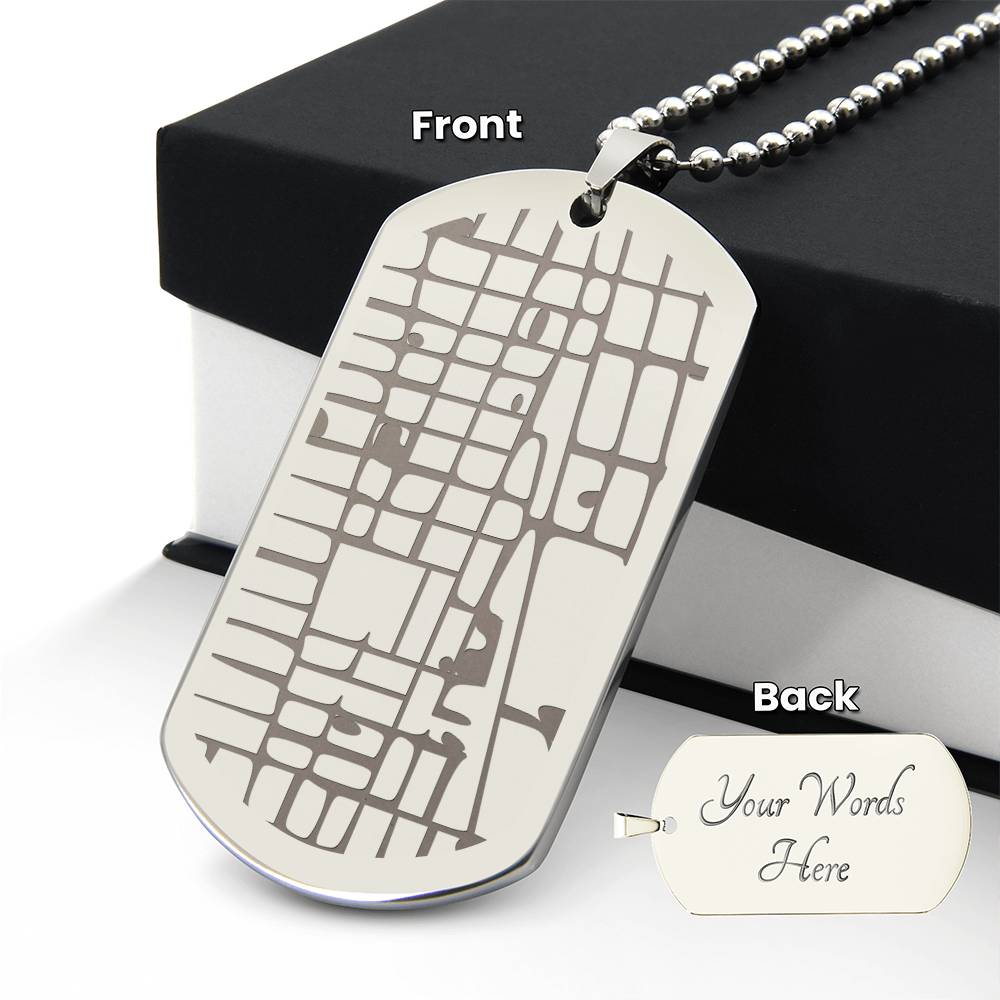 Personalized Map Coordinates Necklace from Wife