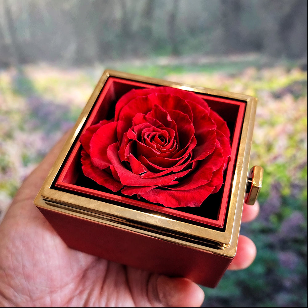 Mother & Daughter Love Knot Necklace with Eternal Rose Box, Mother's Day Gift, Jewelry For Mom, Gift From Daughter to Mom, Keepsake Jewelry for Mother's Day