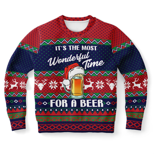 Wonderful time for a beer Ugly Sweater