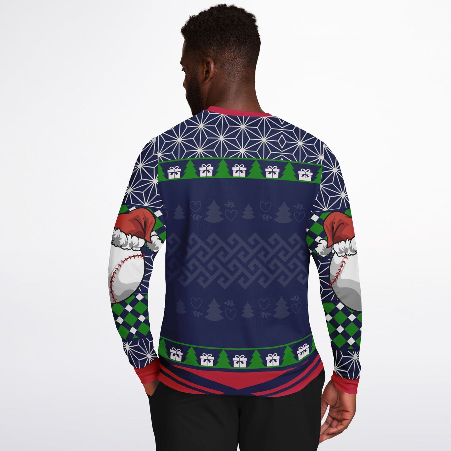 I’ll Be Home for Christmas Baseball Ugly Sweater