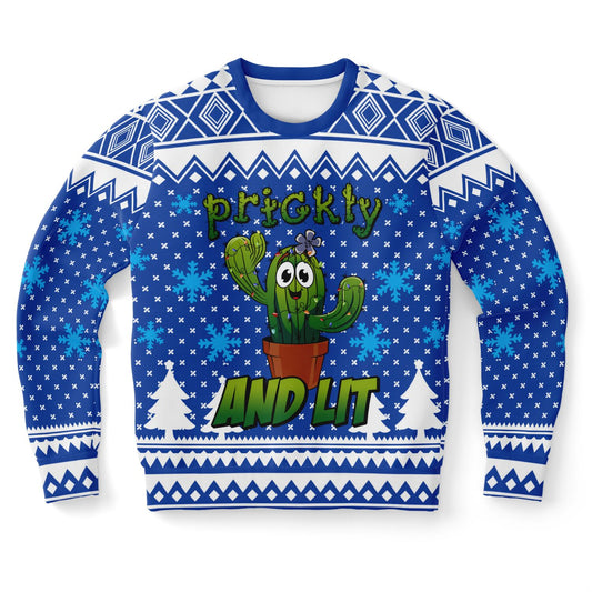 Prickly and Lit Ugly Sweater