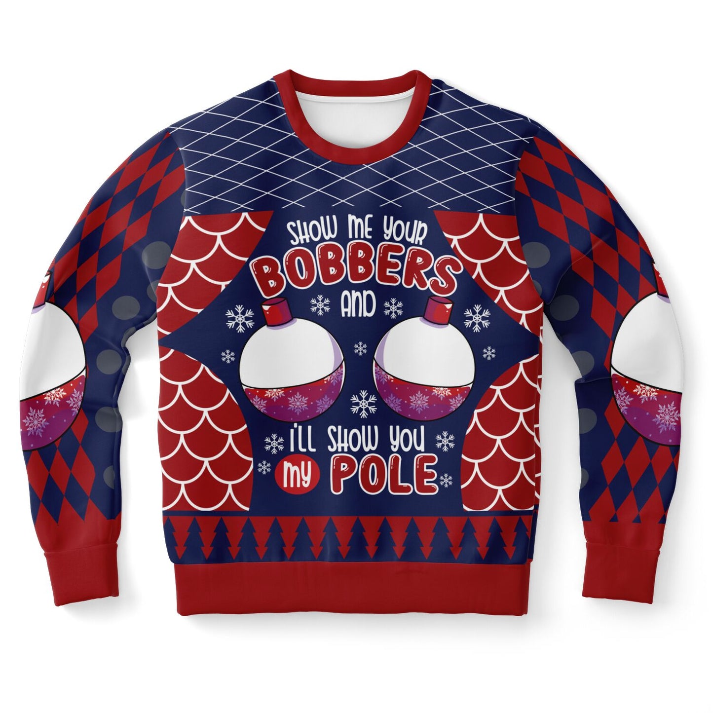 Show Me Your Bobbers Funny Fishing Sweatshirt
