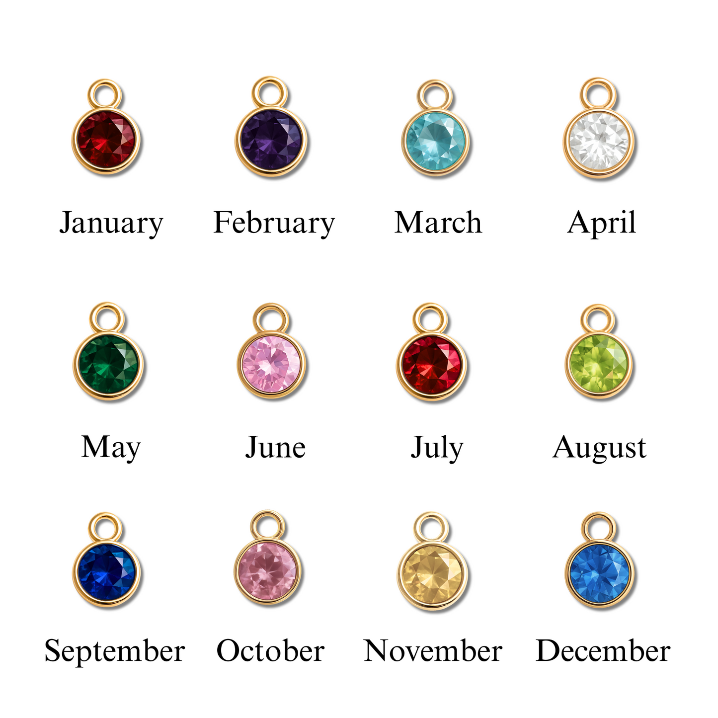 18K Gold Custom Coordinate Necklace with Birthstone, Personalized Coordinate | Where We Met Gift | Long Distance Gift