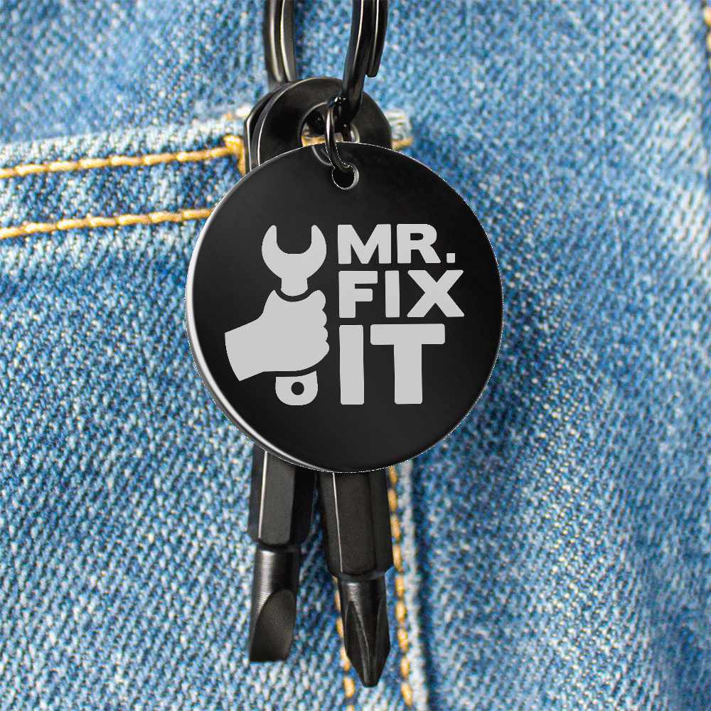 Mr. Fix It Keychain – Tool Key Ring Gift for Dad, Grandpa, Husband,  Son, or Uncle