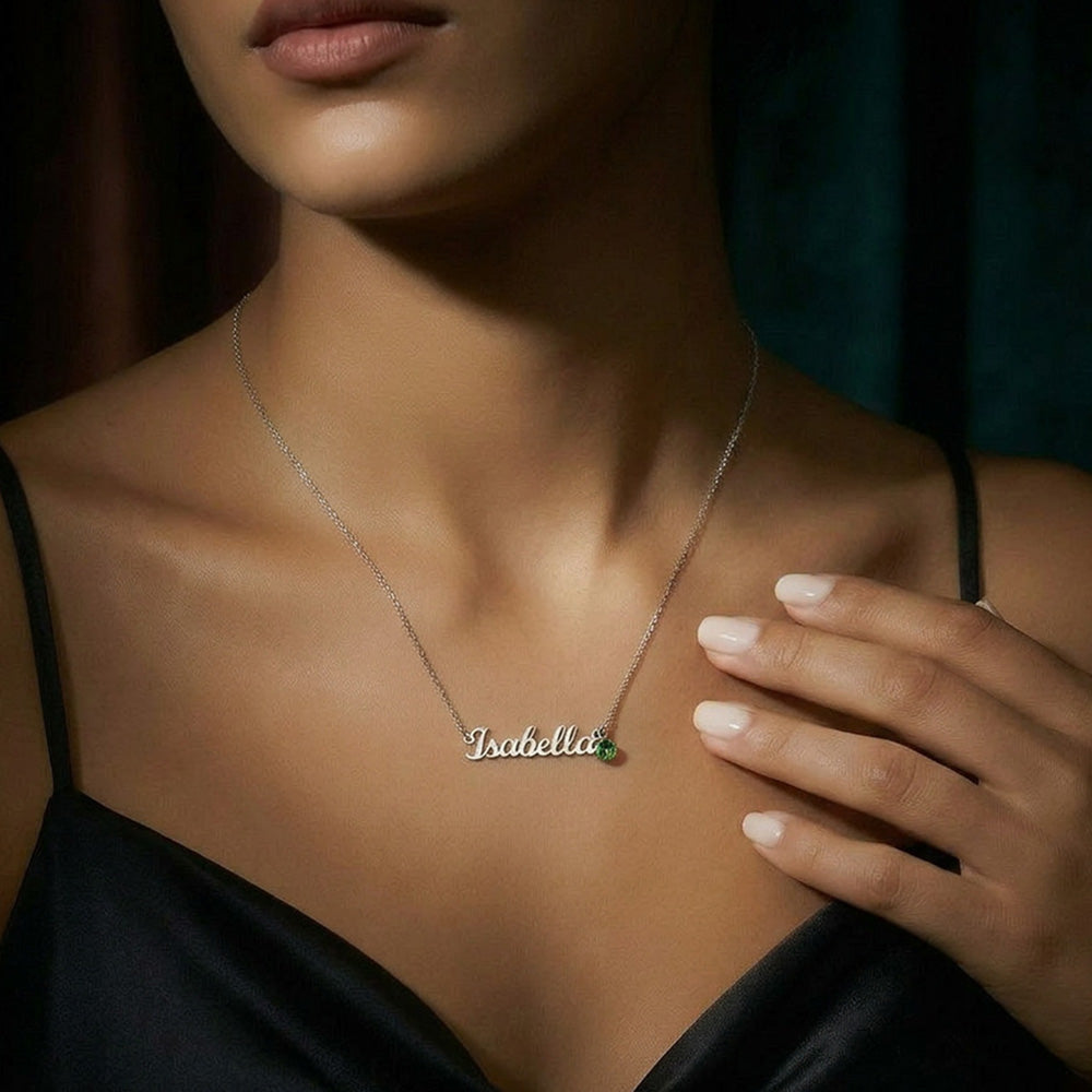 Custom Necklace with Birthstone