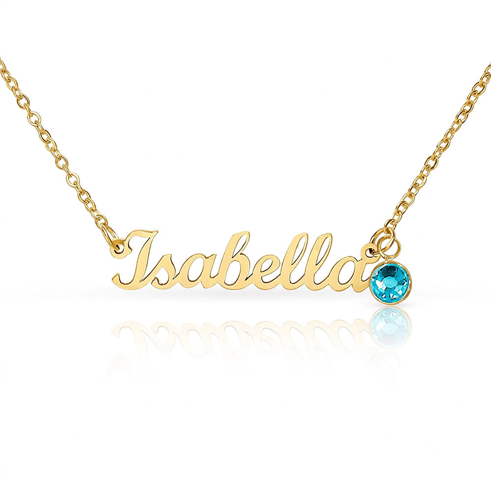Custom Necklace with Birthstone