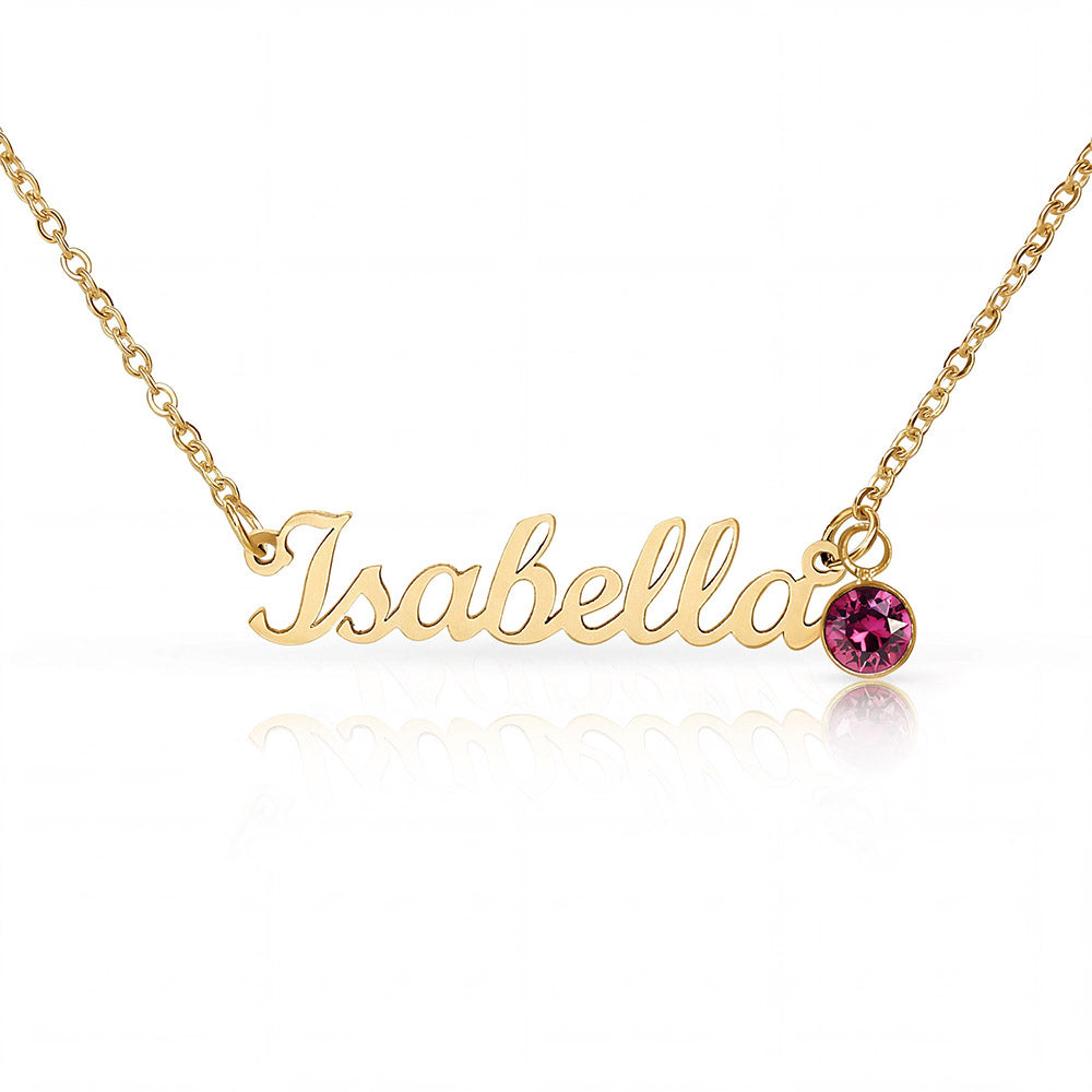 Custom Necklace with Birthstone