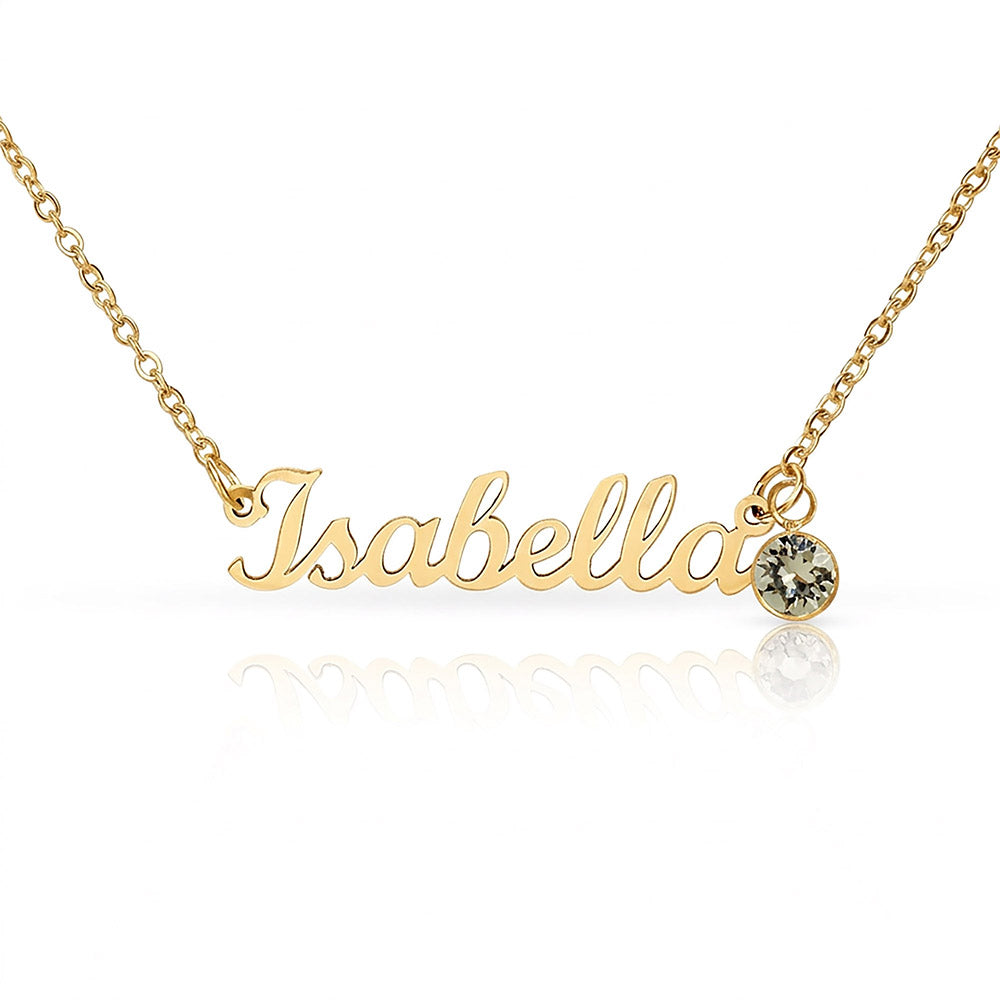 Custom Necklace with Birthstone