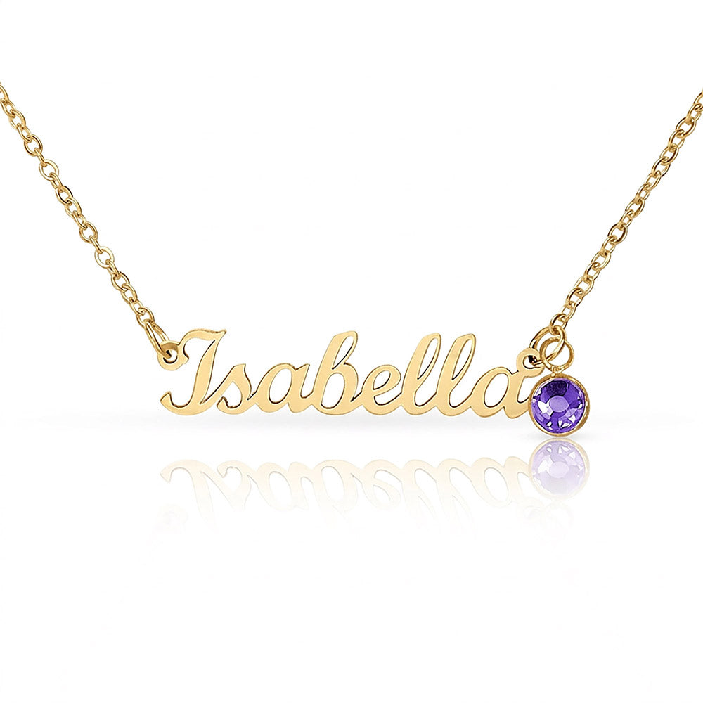 Custom Necklace with Birthstone