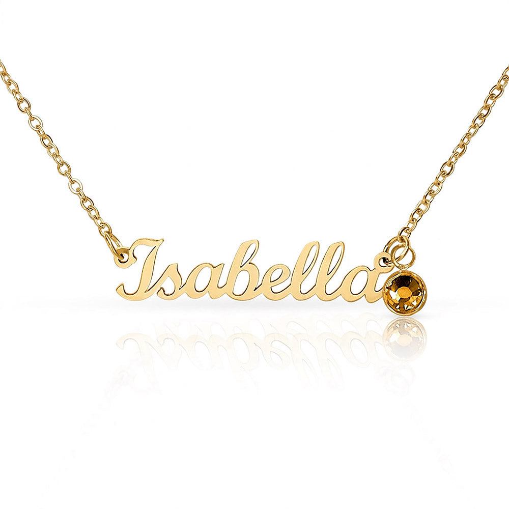 Custom Necklace with Birthstone