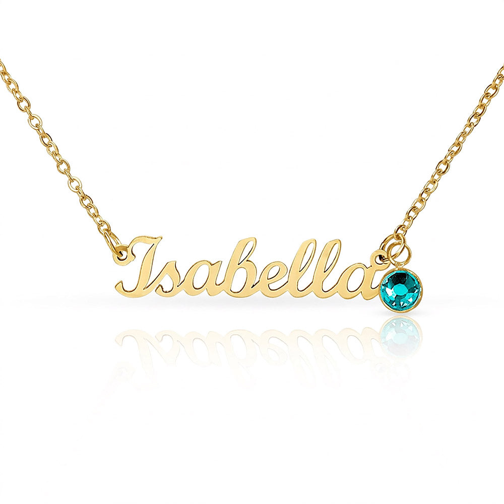 Custom Necklace with Birthstone