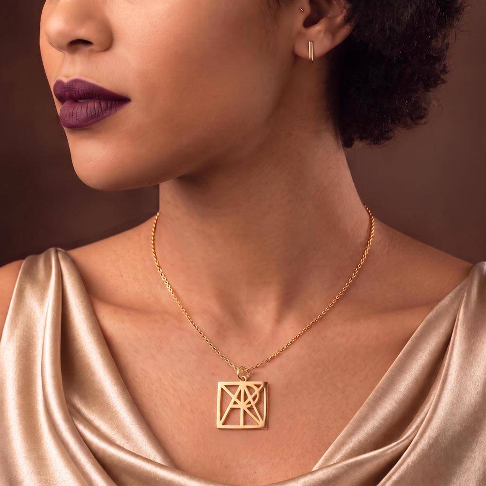 To My Daughter Monogram Necklace – Personalized Name Pendant in Stainless Steel or 18K Gold Finish, Heartfelt Christmas Gift from Mom & Dad