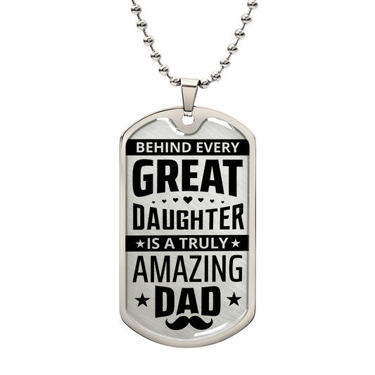 Amazing Dad Dog Tag