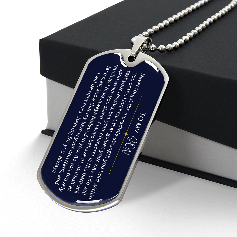 "To my Son... a reminder of his strength