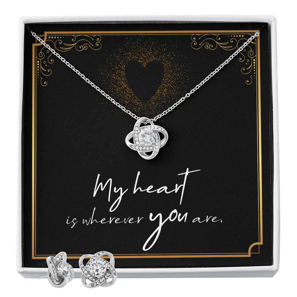 earring and necklace set for wife