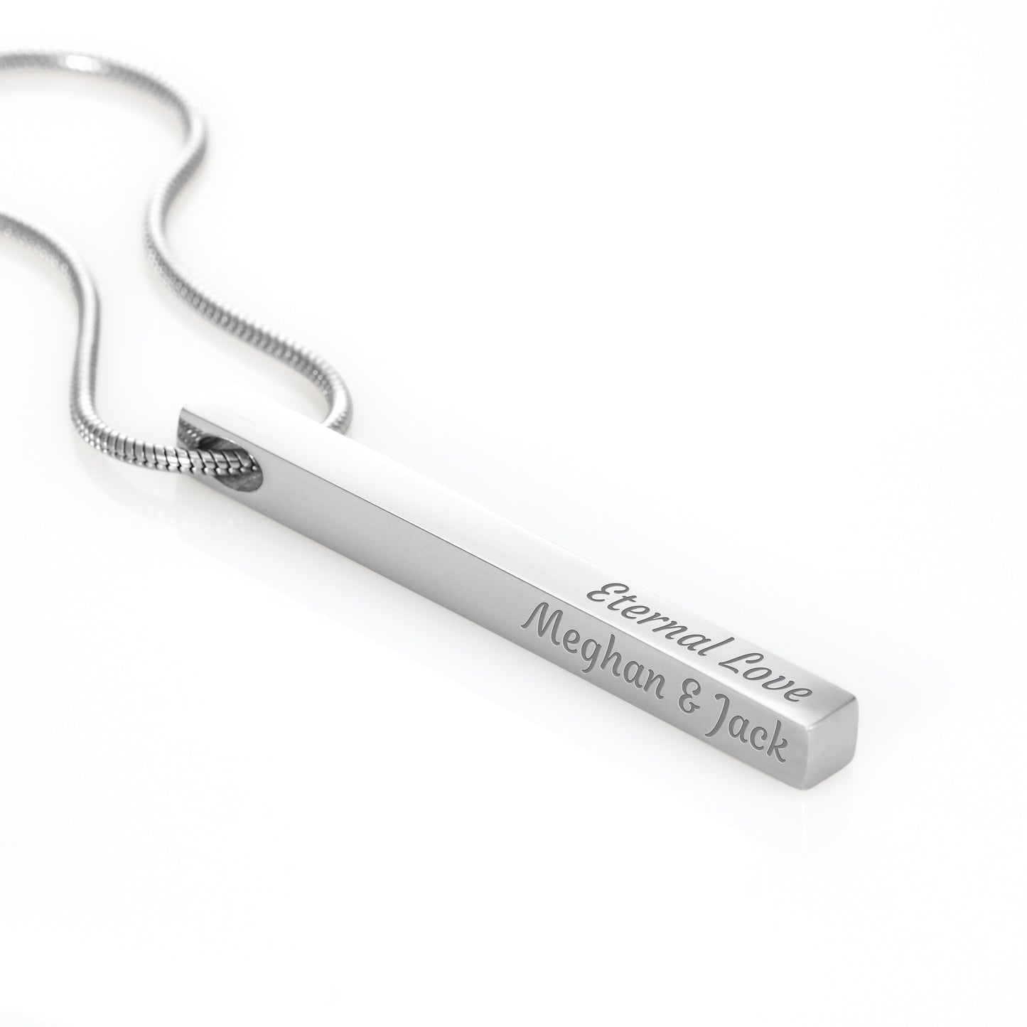 Engraved Stick Necklace