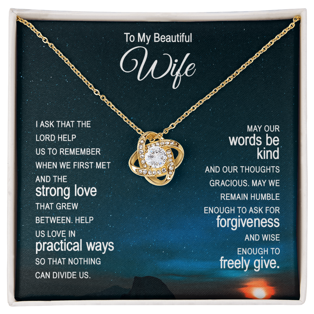 Christian Gift for Wife | Faith-Based Christmas & Anniversary Necklace