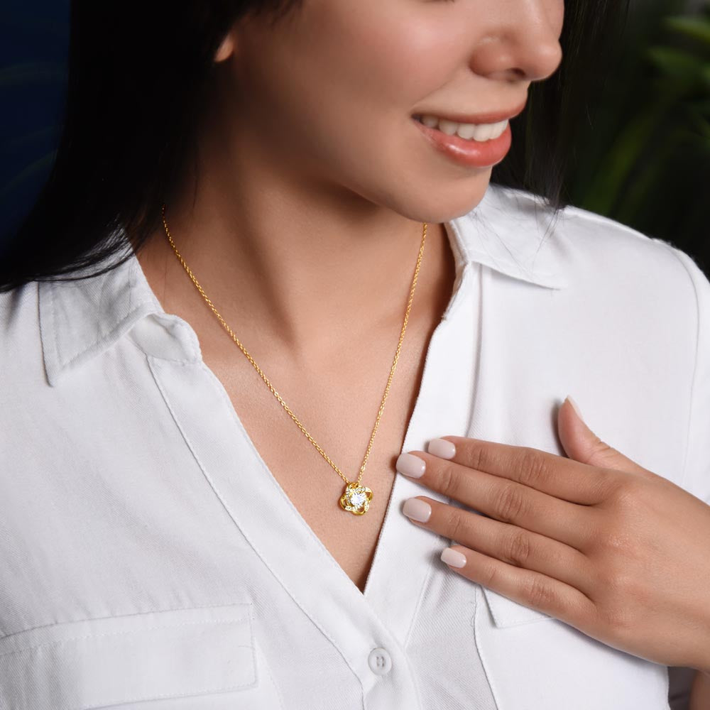 The Gift That Will Finally Make Mom Feel Appreciated | Love Knot Necklace
