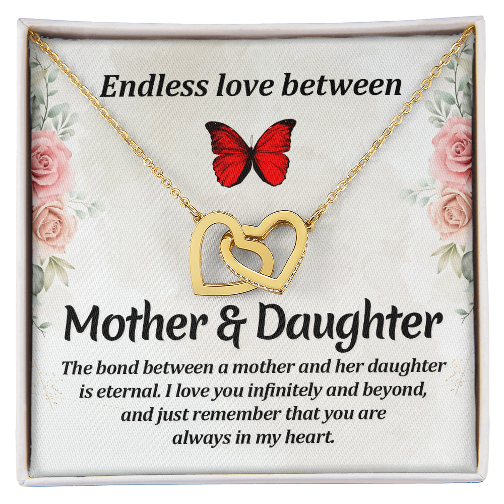 Endless Love Between Mother & Daughter – Interlocking Hearts Necklace