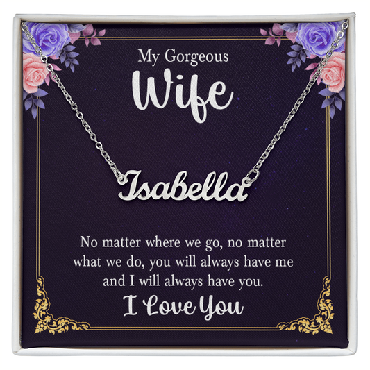 Wife Name Necklace